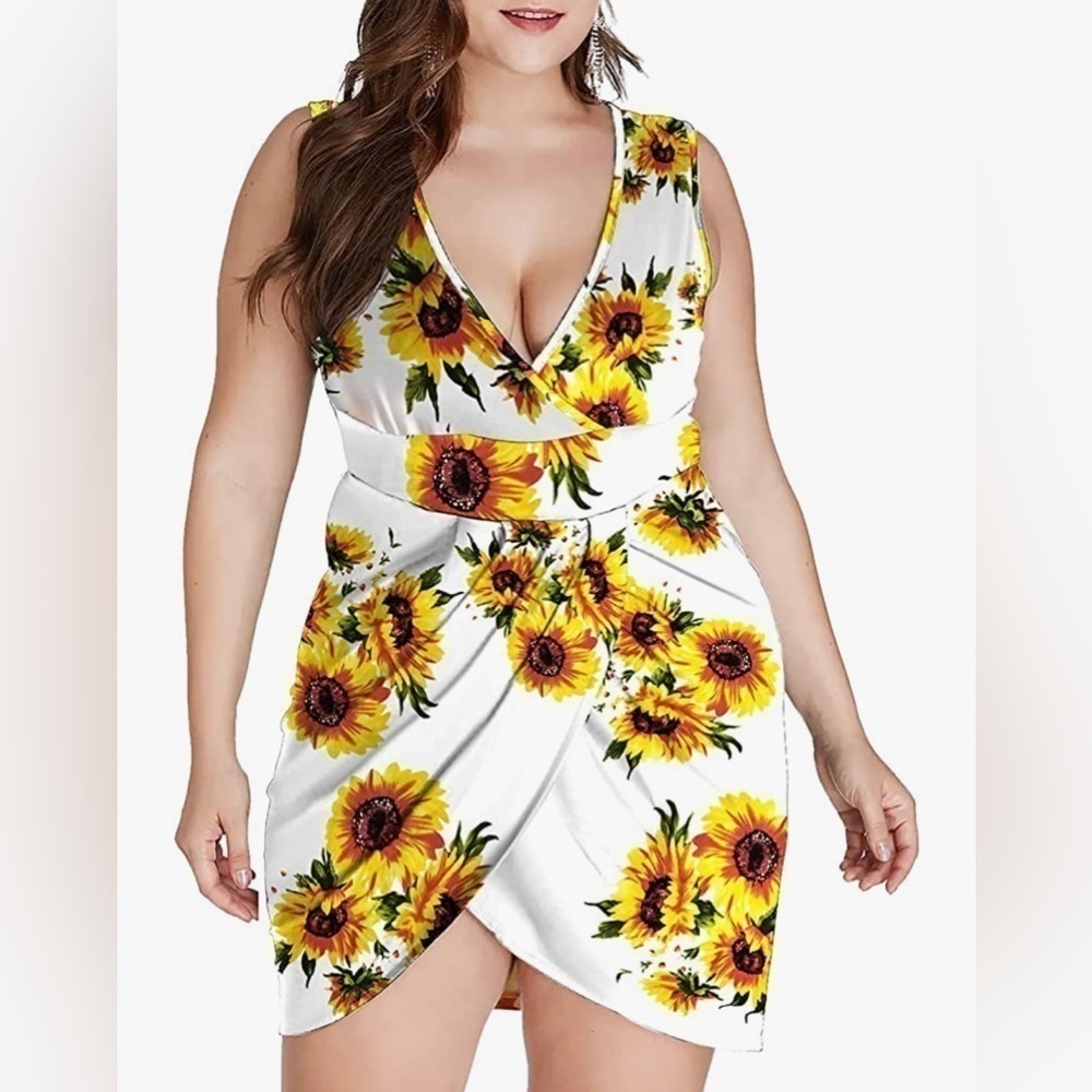Nwt‎ Laolasi Sunflower Dress size 3X
